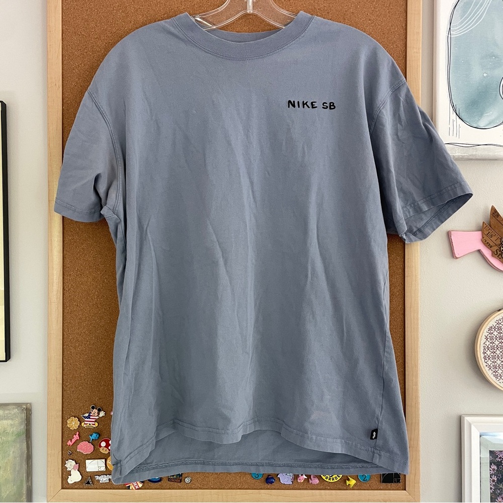 Nike SB Men's Blue/Gray T-Shirt